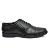 Stylish black leather oxford shoes designed for comfort by Country Maddox